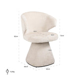Gatsbi Beige Chenille Fabric Dining Chair by Richmond Interiors - Maison Rêves UK