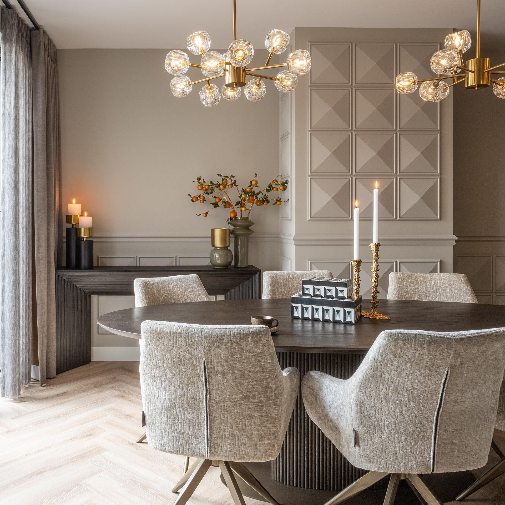 Gizen Brass Cladding Console Table by Richmond Interiors - Maison Rêves UK