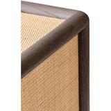 Granada Mindi Wood and Natural Rattan 4 Door Sideboard - Maison Rêves UK