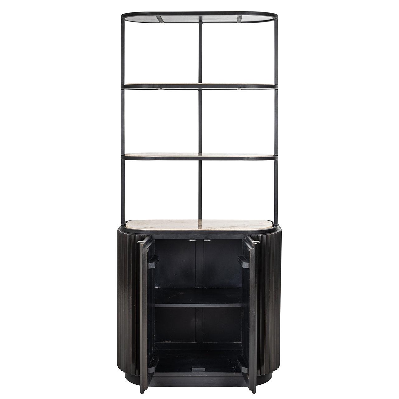 Hampton 2 Door Wood Cabinet with Shelving by Richmond Interiors - Maison Rêves UK