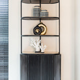 Hampton 2 Door Wood Cabinet with Shelving by Richmond Interiors - Maison Rêves UK