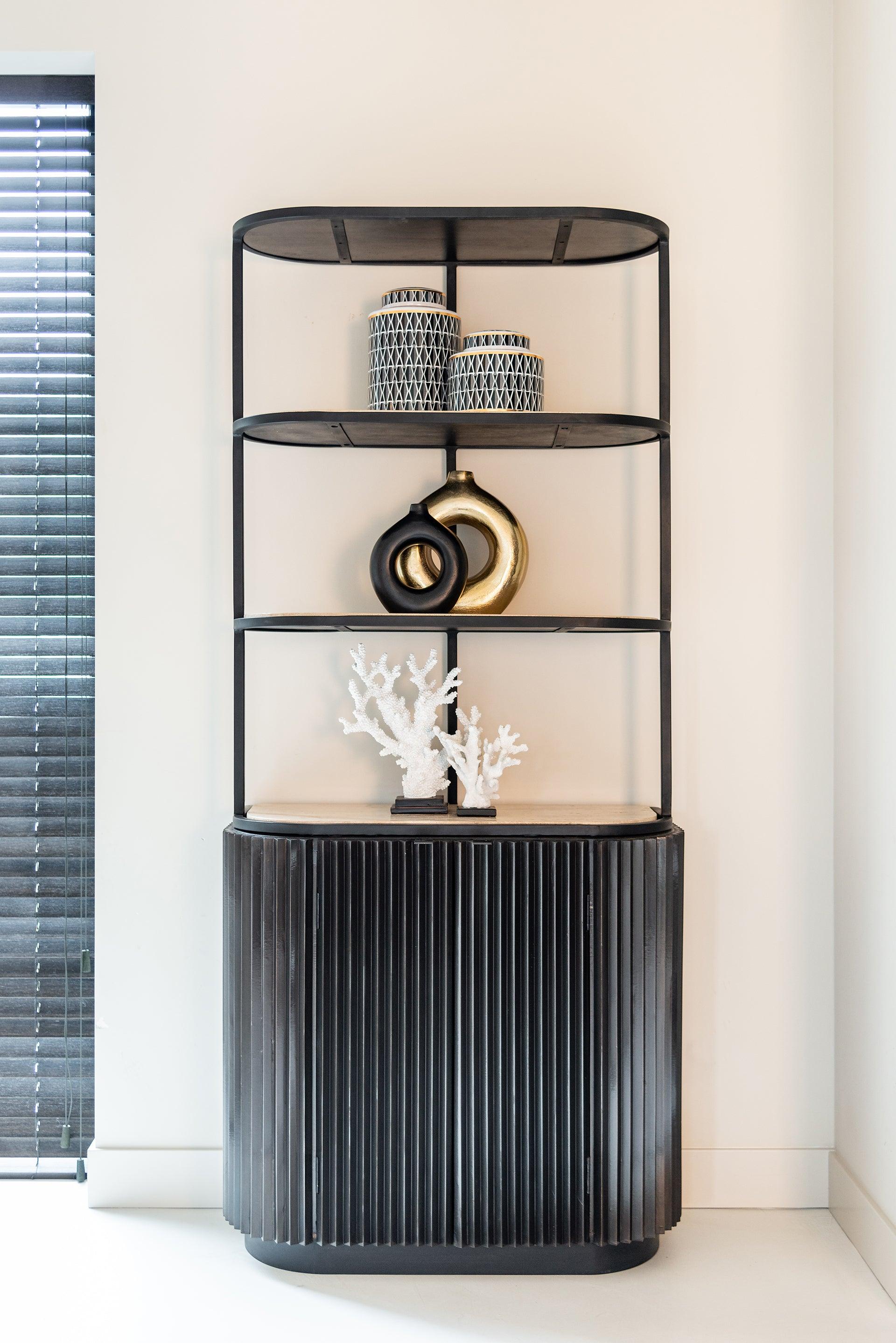 Hampton 2 Door Wood Cabinet with Shelving by Richmond Interiors - Maison Rêves UK
