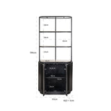 Hampton 2 Door Wood Cabinet with Shelving by Richmond Interiors - Maison Rêves UK