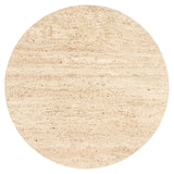 Hampton Circular Side Table with Travertine Top by Richmond Interiors - Maison Rêves UK