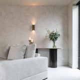 Hampton Oval Travertine Console Table by Richmond Interiors - Maison Rêves UK
