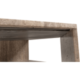 Hexx Grey Travertine Coffee Table - Maison Rêves UK