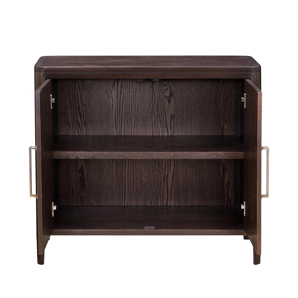 Hudson 2 Door Cabinet Brushed Brown Oak by Eccotrading Design London - Maison Rêves UK