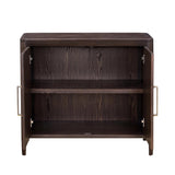Hudson 2 Door Cabinet Brushed Brown Oak by Eccotrading Design London - Maison Rêves UK