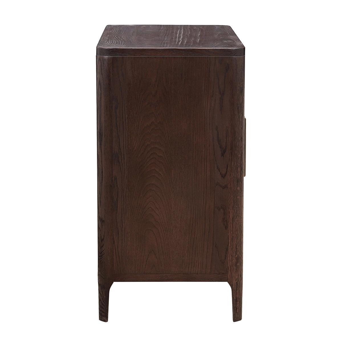 Hudson 2 Door Cabinet Brushed Brown Oak by Eccotrading Design London - Maison Rêves UK