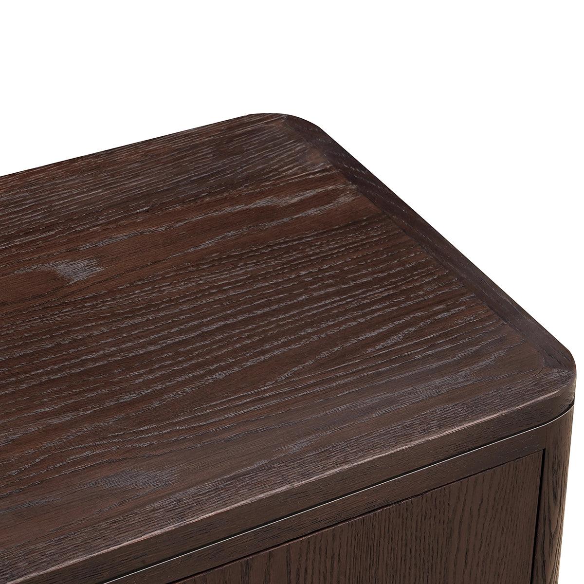 Hudson 2 Door Cabinet Brushed Brown Oak by Eccotrading Design London - Maison Rêves UK