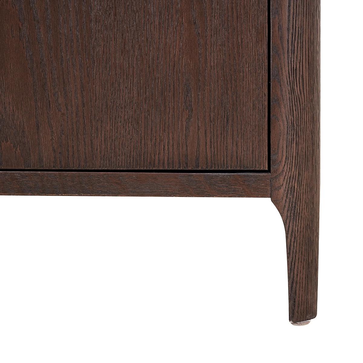 Hudson 2 Door Cabinet Brushed Brown Oak by Eccotrading Design London - Maison Rêves UK