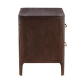 Hudson 2 Drawer Nightstand Brushed Brown Oak by Eccotrading Design London - Maison Rêves UK