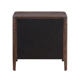 Hudson 2 Drawer Nightstand Brushed Brown Oak by Eccotrading Design London - Maison Rêves UK