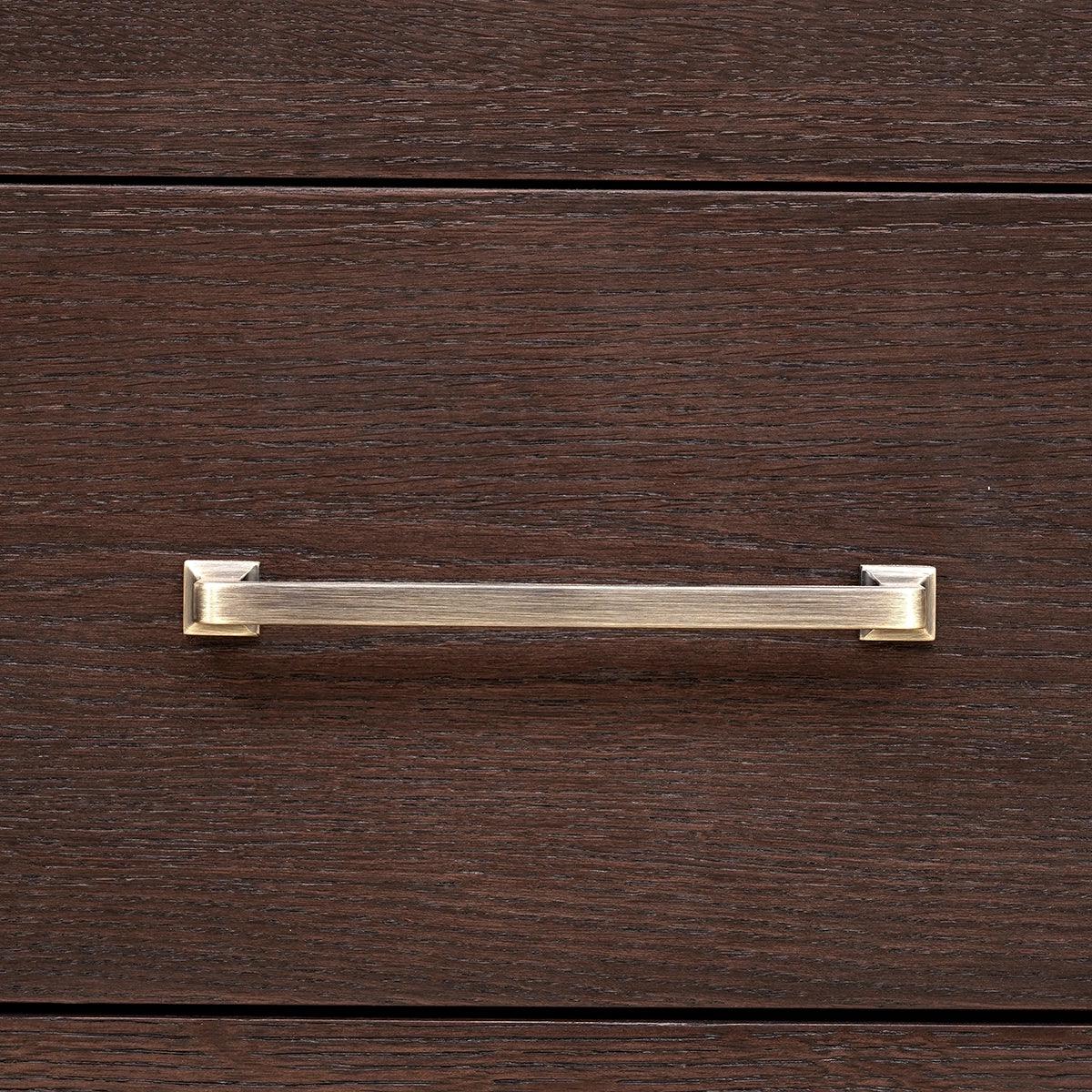 Hudson 2 Drawer Nightstand Brushed Brown Oak by Eccotrading Design London - Maison Rêves UK