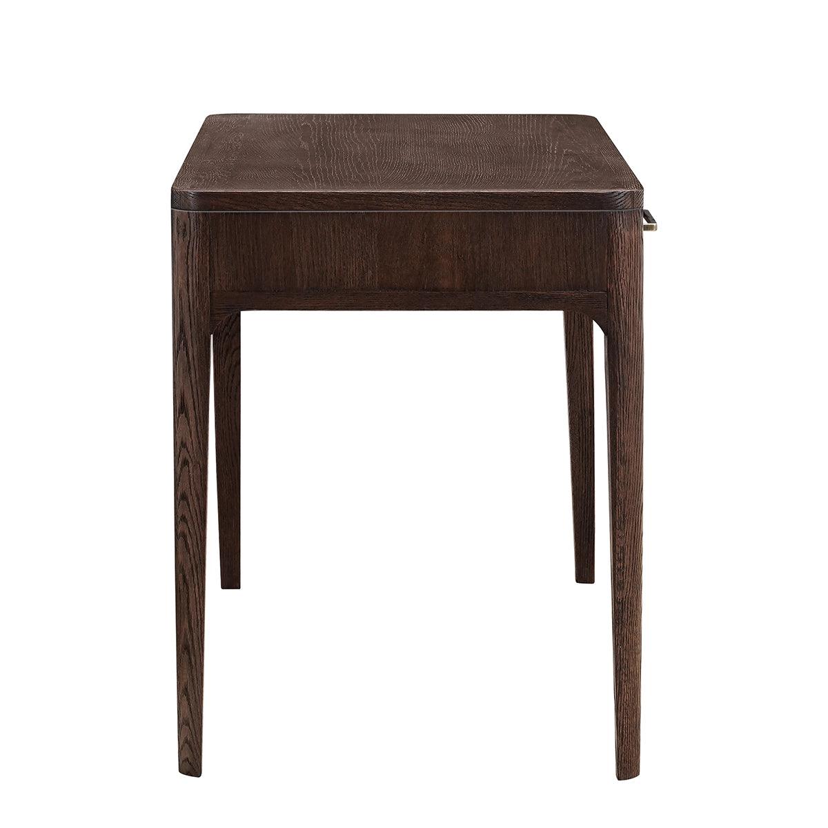 Hudson 3 Drawer Console Table Brushed Brown Oak by Eccotrading Design London - Maison Rêves UK