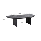 Hudson Black Mango Wood Coffee Table by Richmond Interiors - Maison Rêves UK