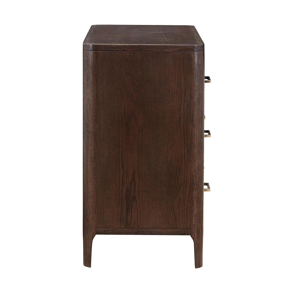 Hudson Chest of Drawers Brushed Brown Oak by Eccotrading Design London - Maison Rêves UK
