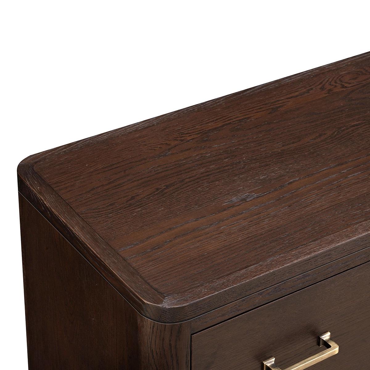 Hudson Chest of Drawers Brushed Brown Oak by Eccotrading Design London - Maison Rêves UK