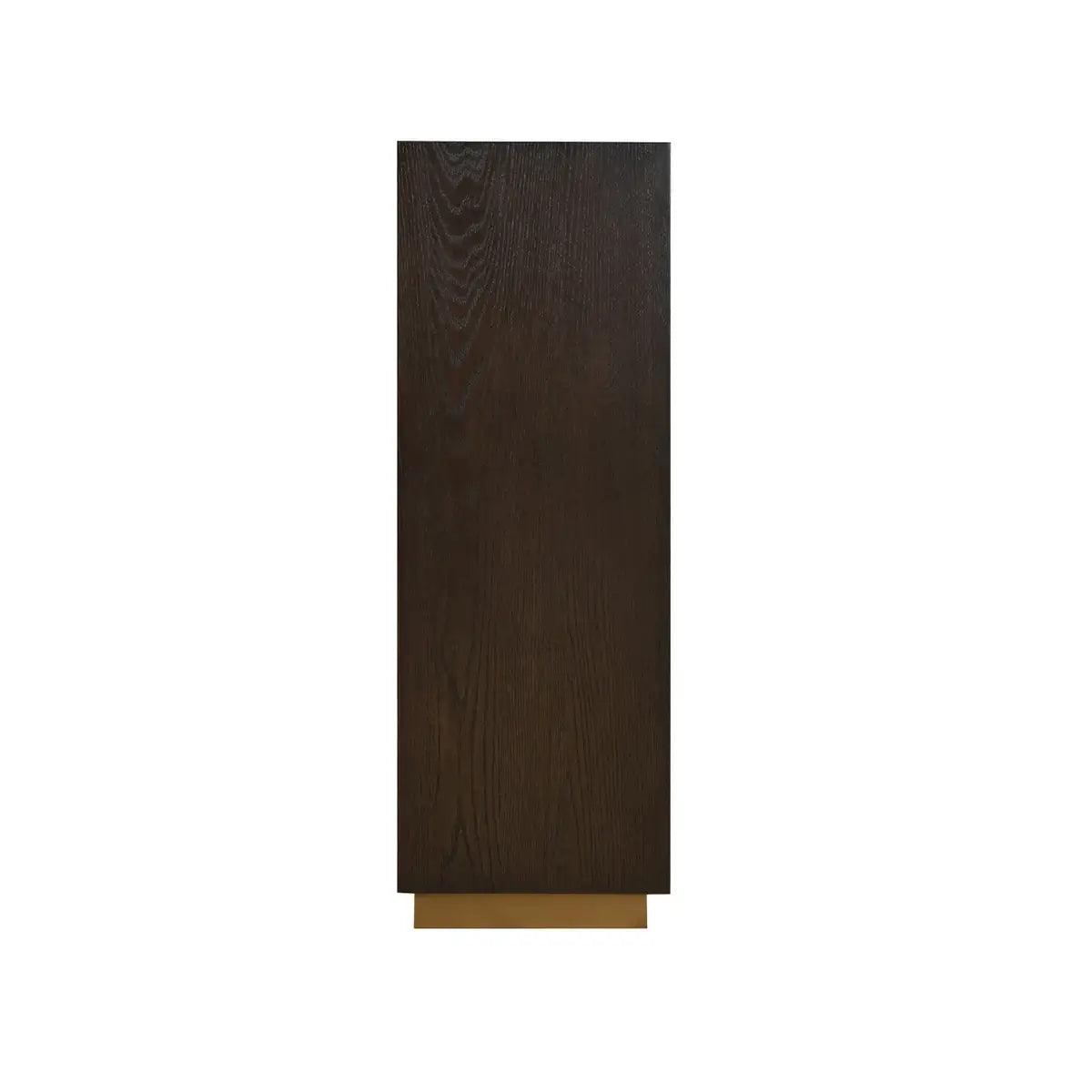 Hudson Pedestal Brushed Brown Oak 35cm by Eccotrading Design London - Maison Rêves UK