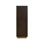 Hudson Pedestal Brushed Brown Oak 35cm by Eccotrading Design London - Maison Rêves UK