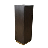 Hudson Pedestal Brushed Brown Oak 35cm by Eccotrading Design London - Maison Rêves UK