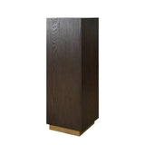 Hudson Pedestal Brushed Brown Oak 35cm by Eccotrading Design London - Maison Rêves UK
