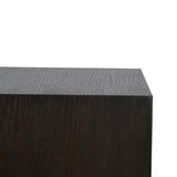 Hudson Pedestal Brushed Brown Oak 35cm by Eccotrading Design London - Maison Rêves UK