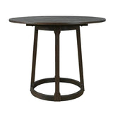Hudson Round Dining Table Brushed Brown Oak 120cm by Eccotrading Design London - Maison Rêves UK