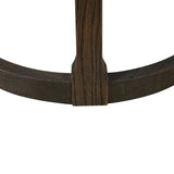 Hudson Round Dining Table Brushed Brown Oak 120cm by Eccotrading Design London - Maison Rêves UK