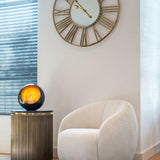 Ironville Circular Gold Side Table with Black Marble Top by Richmond Interiors - Maison Rêves UK