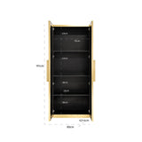 Ironville Gold 2 Door Floor Cabinet by Richmond Interiors - Maison Rêves UK