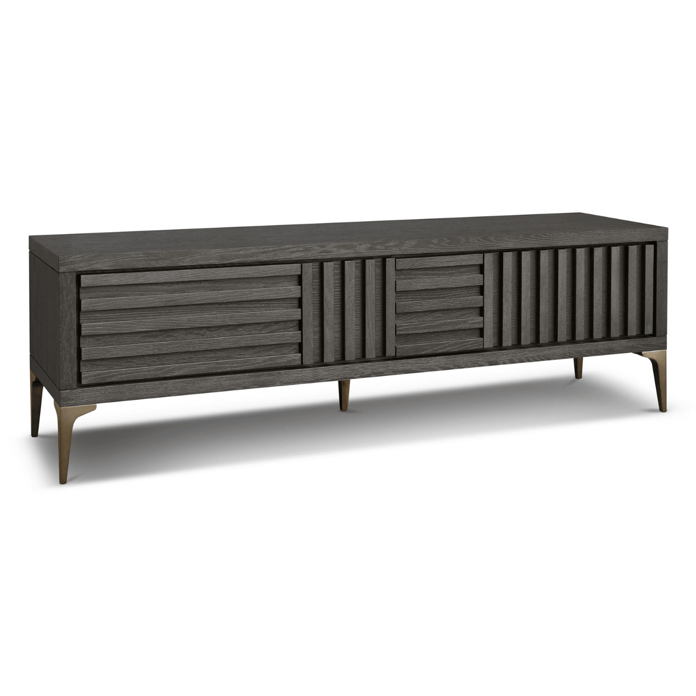Kyoto Textured Dry Grey Media Unit by Berkeley Designs - Maison Rêves UK
