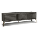 Kyoto Textured Dry Grey Media Unit by Berkeley Designs - Maison Rêves UK