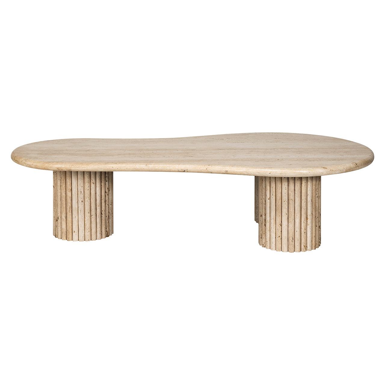 La Cantera Organic Travertine Coffee Table by Richmond Interiors - Maison Rêves UK
