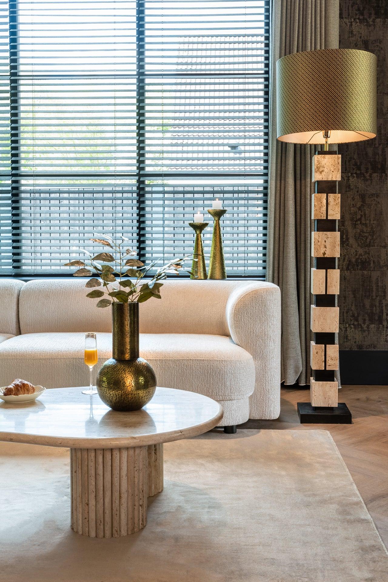 La Cantera Organic Travertine Coffee Table by Richmond Interiors - Maison Rêves UK