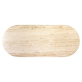 La Cantera Oval Travertine Dining Table by Richmond Interiors - Maison Rêves UK