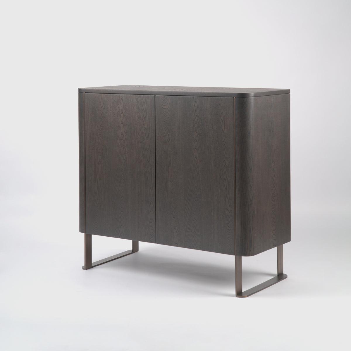 Lizzi 2 Door Chocolate Oak Cabinet by Eccotrading Design London - Maison Rêves UK