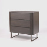 Lizzi 3 Drawer Chocolate Oak Chest by Eccotrading Design London - Maison Rêves UK