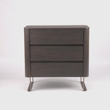 Lizzi 3 Drawer Chocolate Oak Chest by Eccotrading Design London - Maison Rêves UK