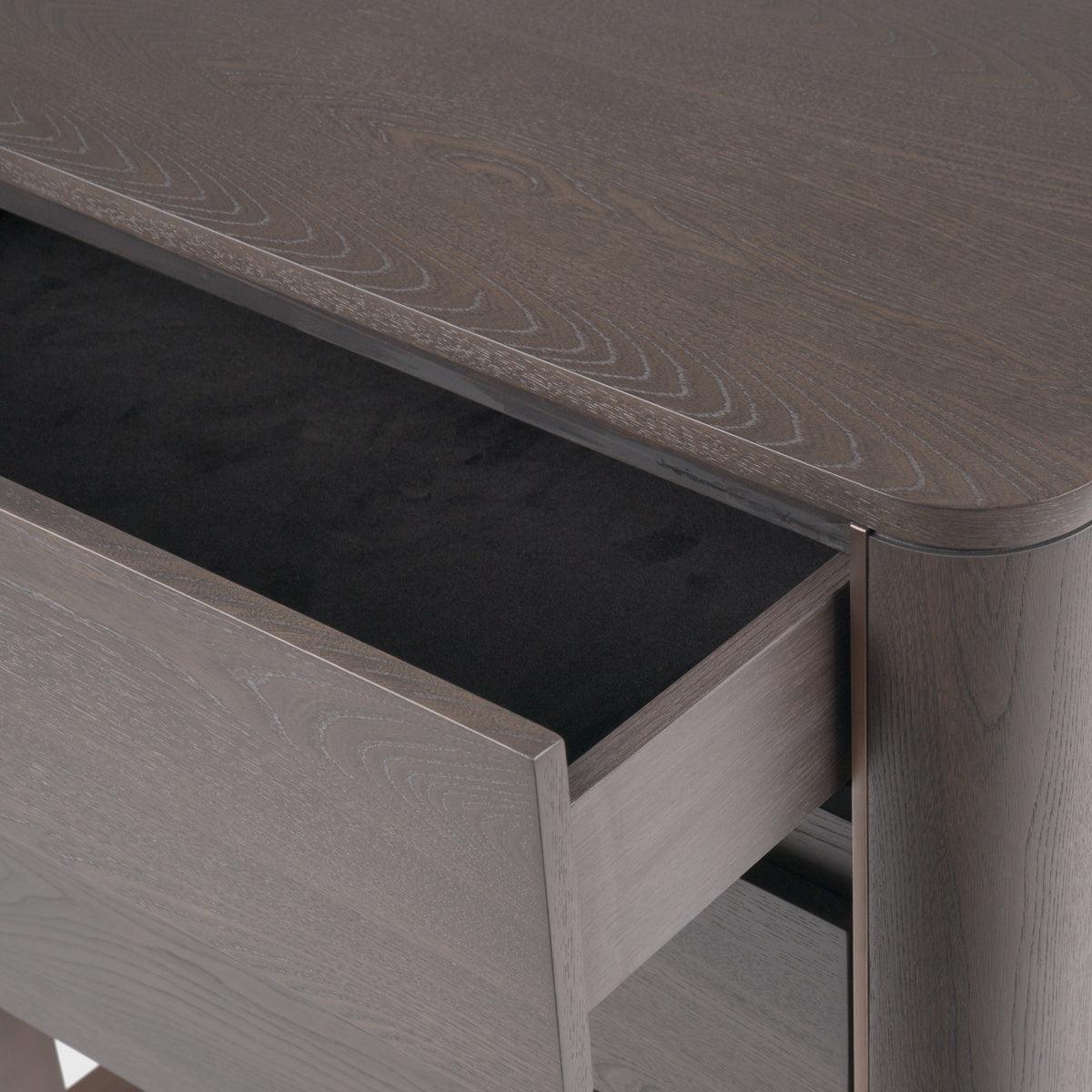 Lizzi 3 Drawer Chocolate Oak Chest by Eccotrading Design London - Maison Rêves UK