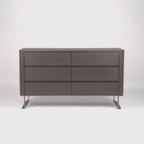 Lizzi 6 Drawer Chocolate Oak Chest of Drawers by Eccotrading Design London - Maison Rêves UK