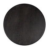 Macaron Circular Black Rustic Coffee Table with Metal Base by Richmond Interiors - Maison Rêves UK