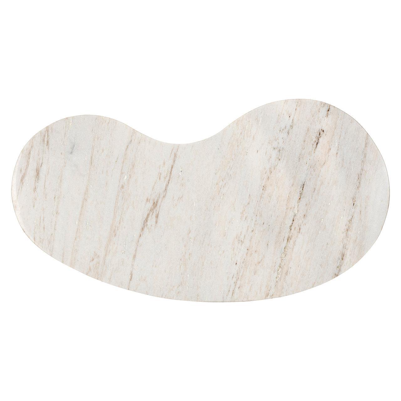 Mayfield White Marble Top Bar with Brown Wood Base by Richmond Interiors - Maison Rêves UK