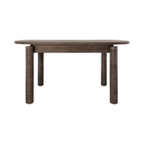 Mezze Mindi Wood Oval Console Table with Roasted Coffee Finish - Maison Rêves UK