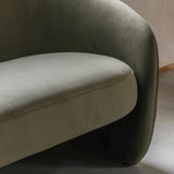 Moorland 2 Seater Sofa Moss Green Fabric - Maison Rêves UK