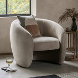 Moorland Armchair Cream Fabric - Maison Rêves UK