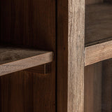 Nysted Wooden Cabinet Opening Glass Doors - Maison Rêves UK