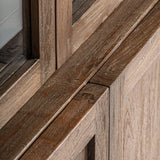 Nysted Wooden Cabinet Opening Glass Doors - Maison Rêves UK