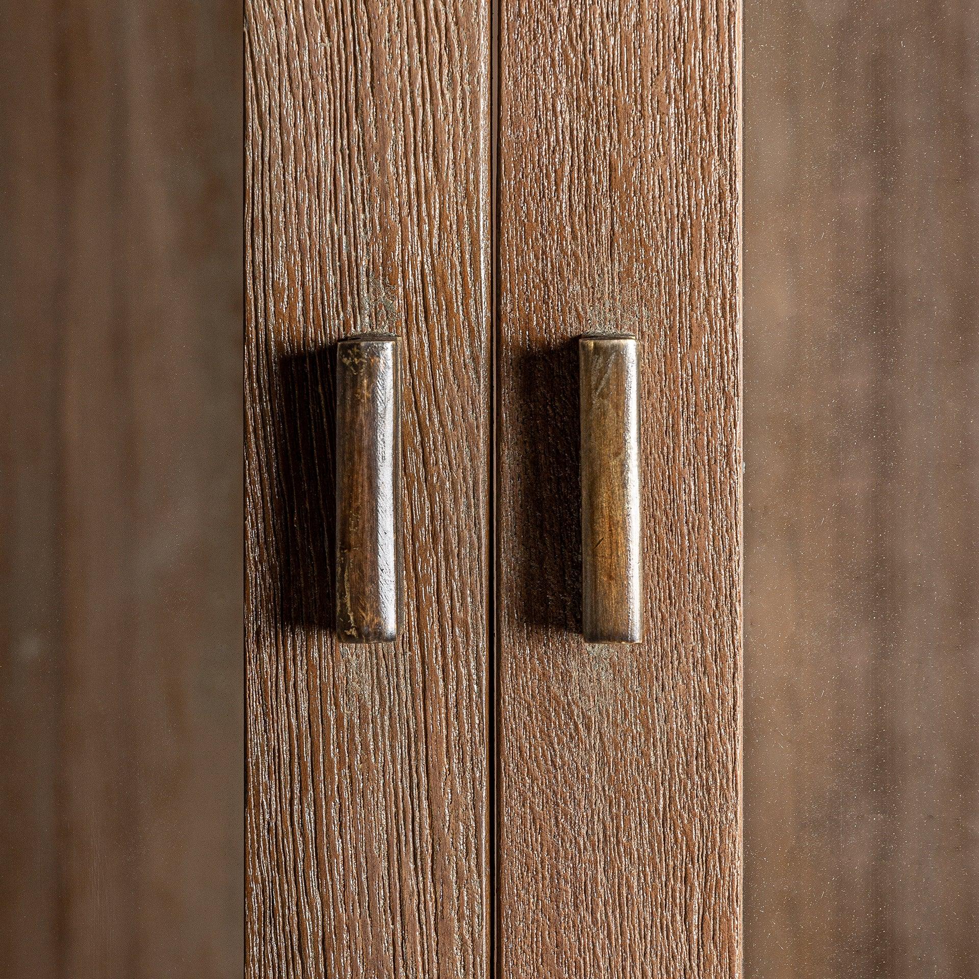 Nysted Wooden Cabinet Opening Glass Doors - Maison Rêves UK