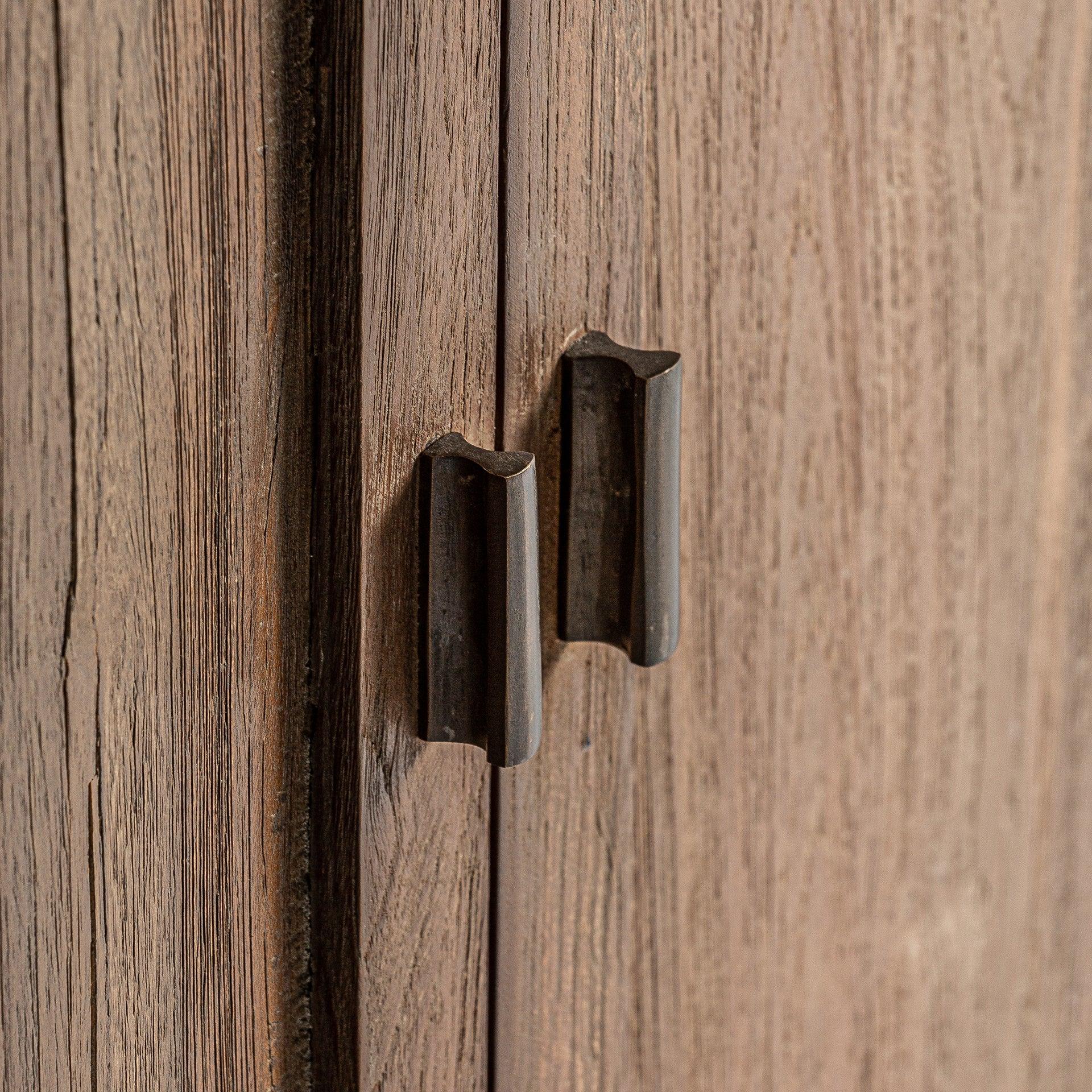 Nysted Wooden Cabinet Opening Glass Doors - Maison Rêves UK